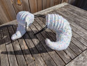 Crochet Ram Horns