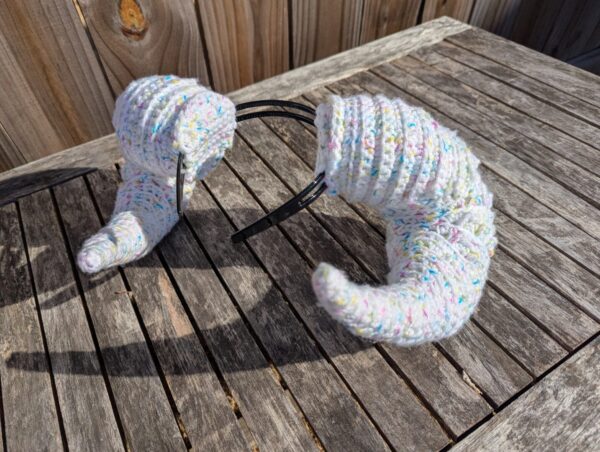 Crochet Ram Horns