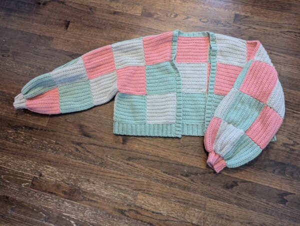 Oversized Patchwork Cardigan